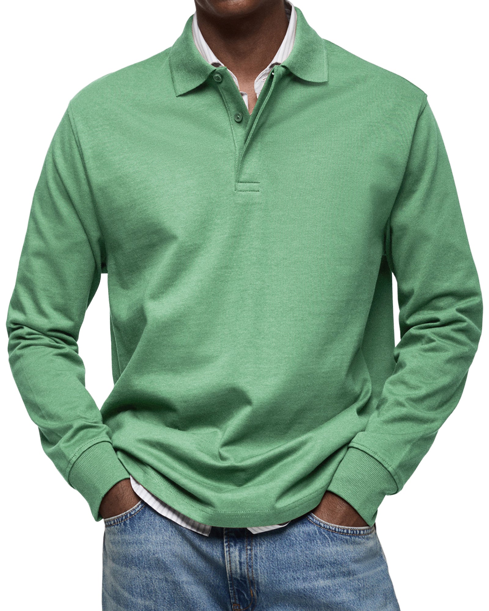 Elliot® | Casual Polo Shirt With Long Sleeves