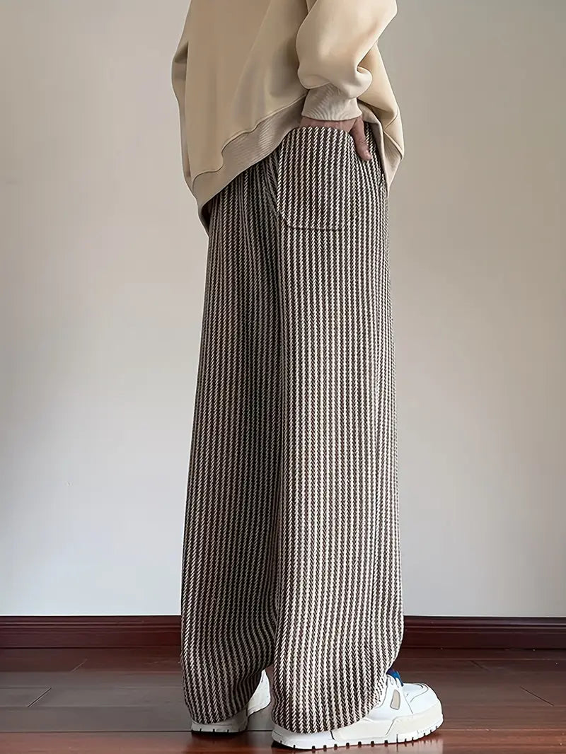 Christopher® | Striped Woven Trousers For Men