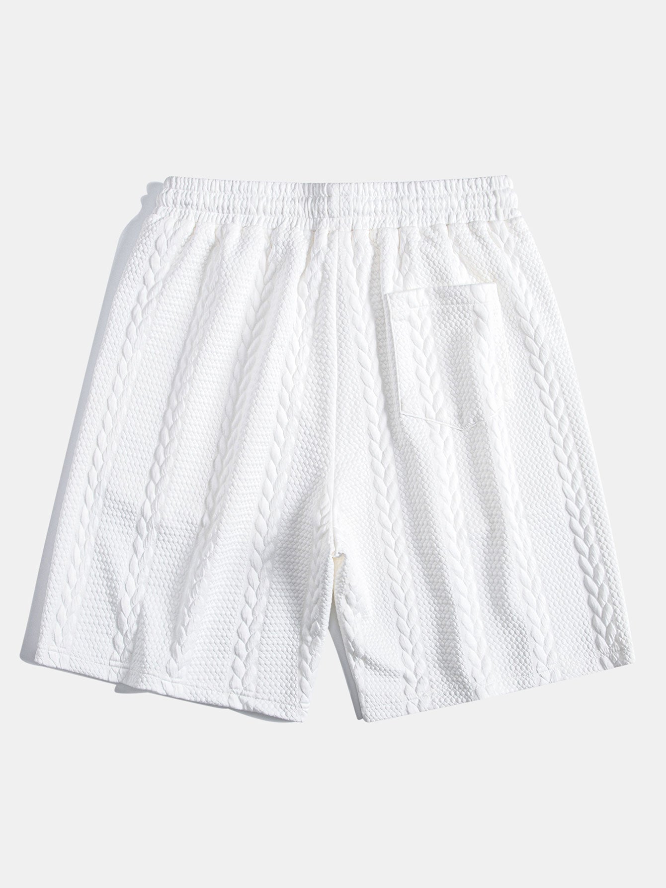 Aarón® | Twist Jacquard Arc Hem T-Shirt & Twist Jacquard Shorts
