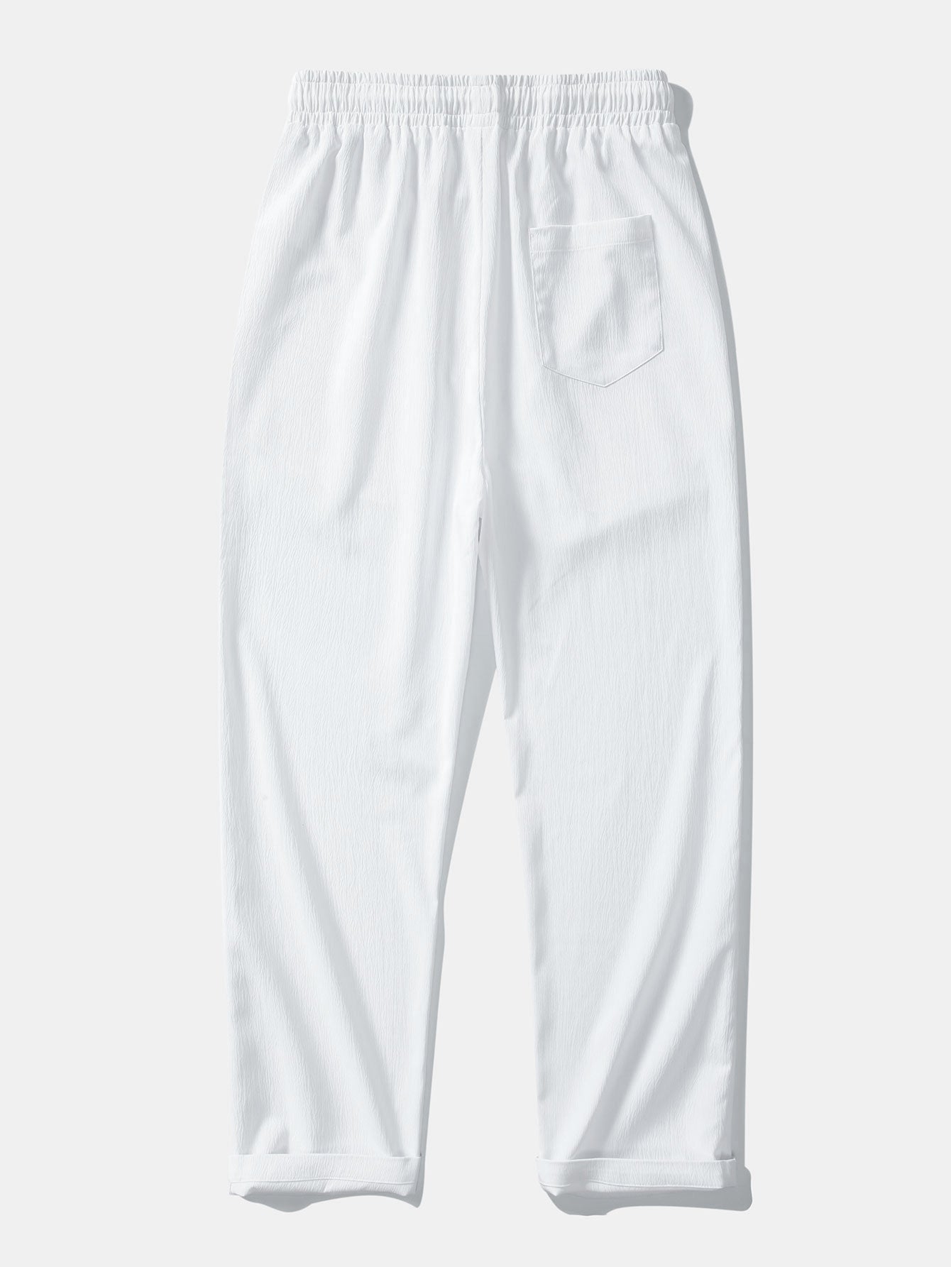 Benito® | Texture Jacquard Cuban Shirt & Wrinkle Textured Straight Leg Pants