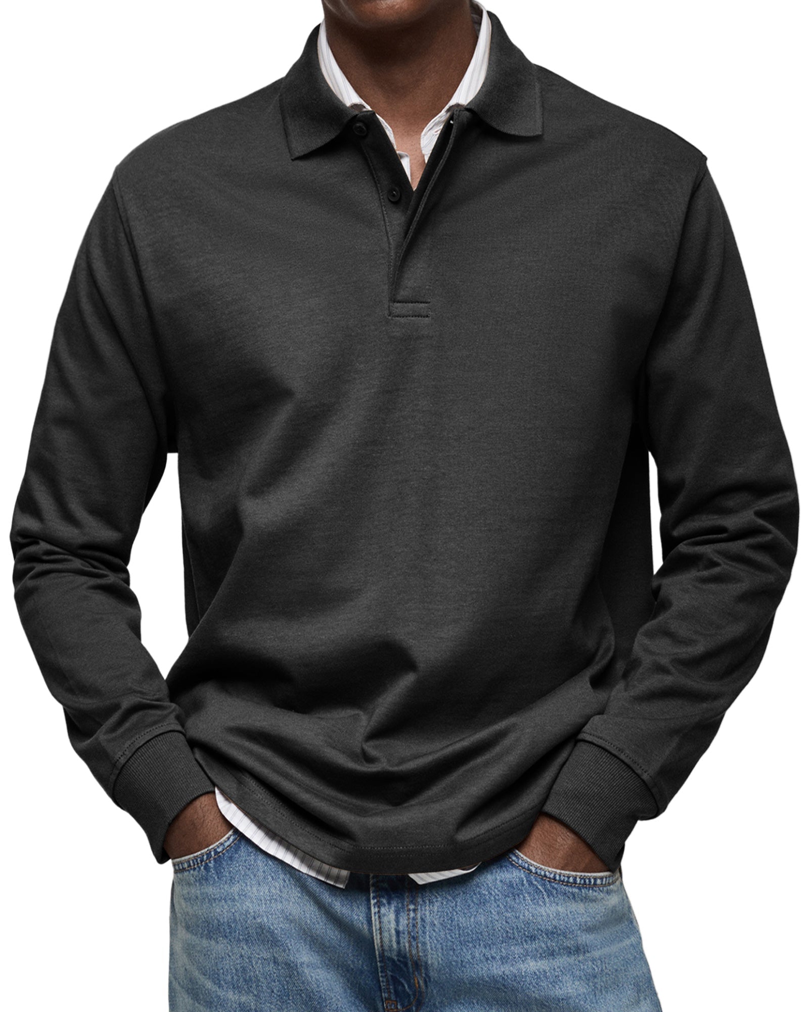 Elliot® | Casual Polo Shirt With Long Sleeves