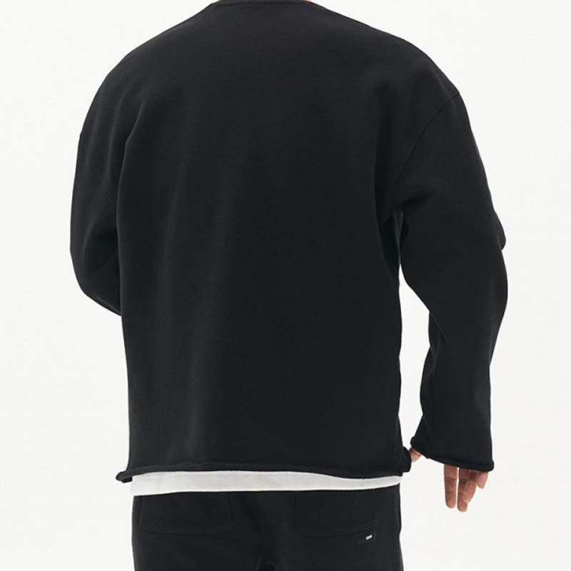 Men's Fashion Solid Color Loose Fit Sweatshirt