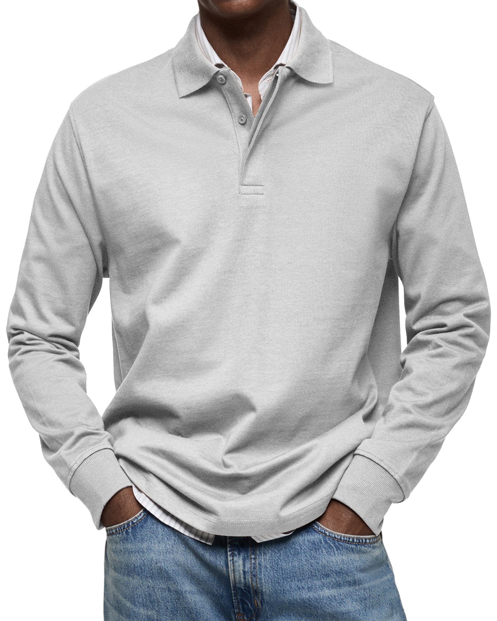 Elliot® | Casual Polo Shirt With Long Sleeves
