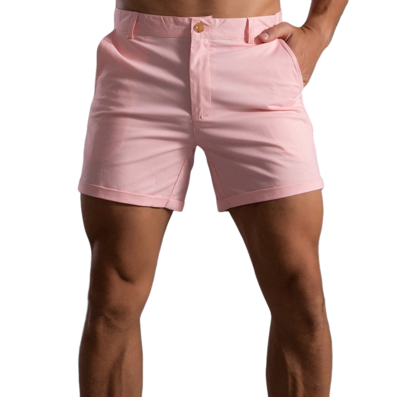Men's Classic Casal Spring and Summer Cotton Blend Shorts