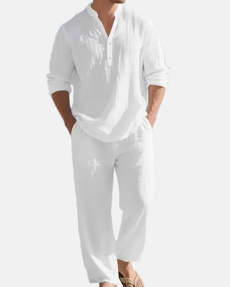Albert™ | Casual Linen Loose Fit Long Pants Set