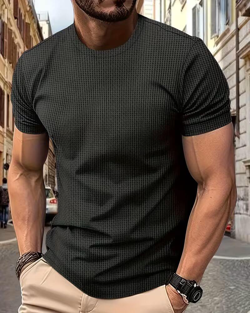 Brody™ | Waffle Knit Short Sleeve Shirt