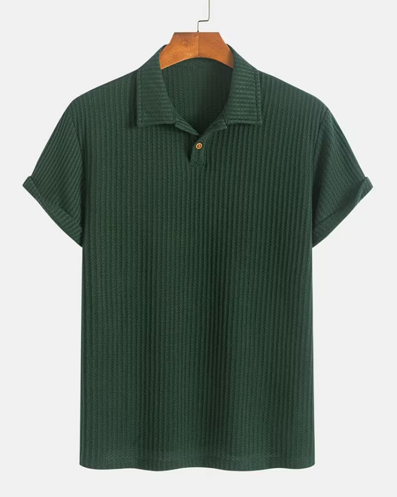 Dominic™ | Jacquard Knit Polo Shirt