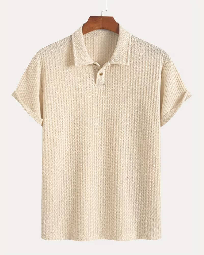 Dominic™ | Jacquard Knit Polo Shirt