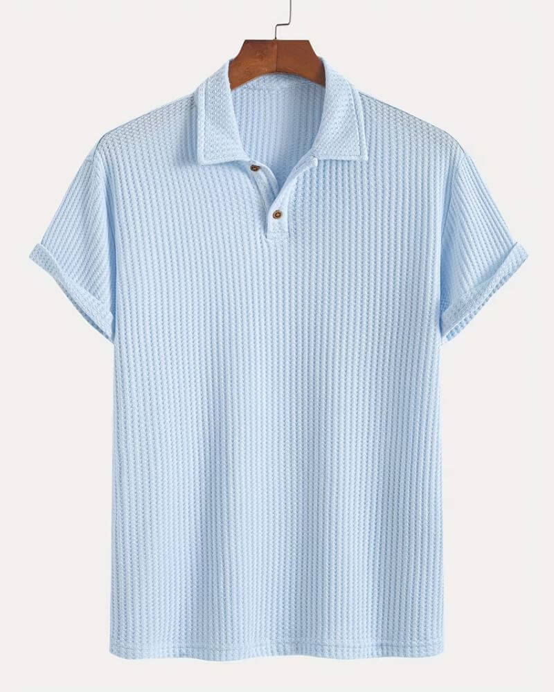 Dominic™ | Jacquard Knit Polo Shirt