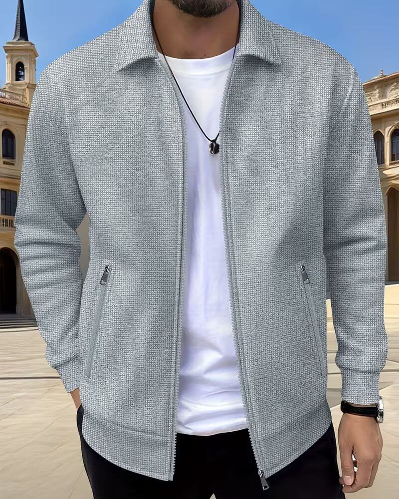 Jaxon™ | Textured Casual Athletic Jacket