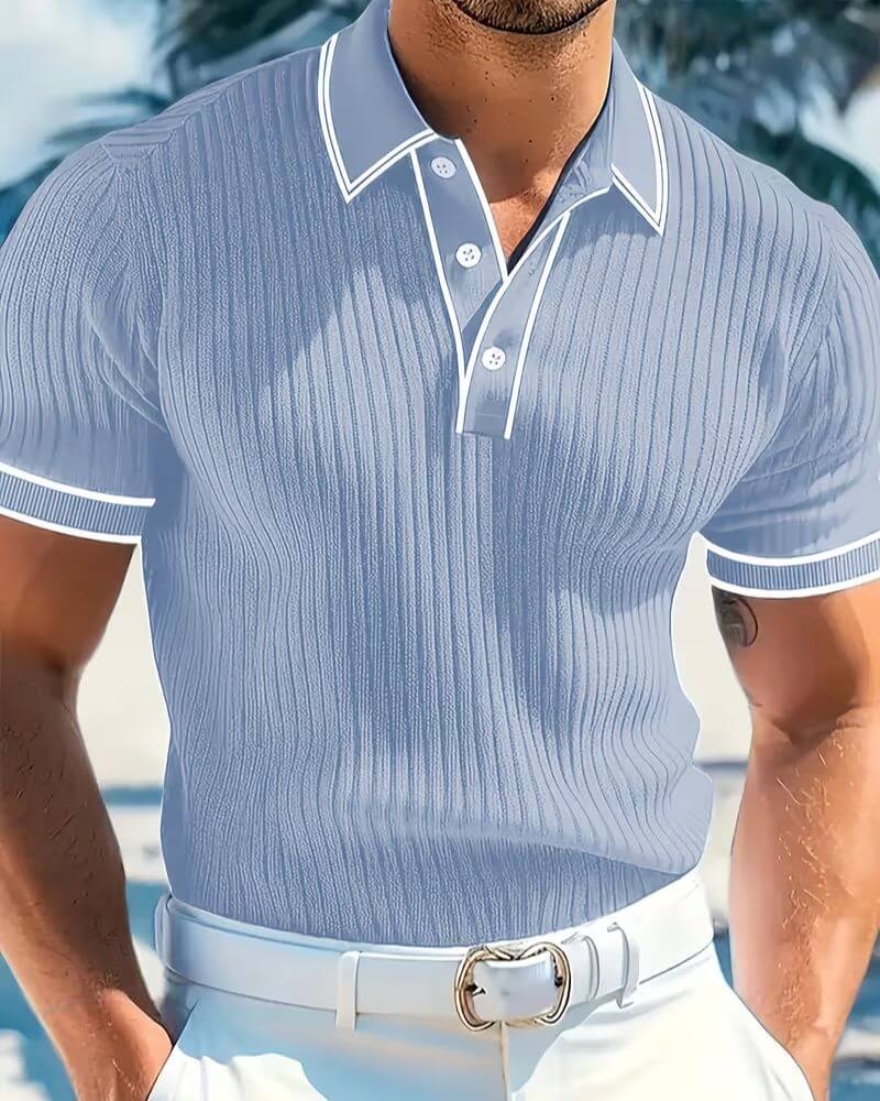 Sean™ | Button Collar Summer Polo Shirt