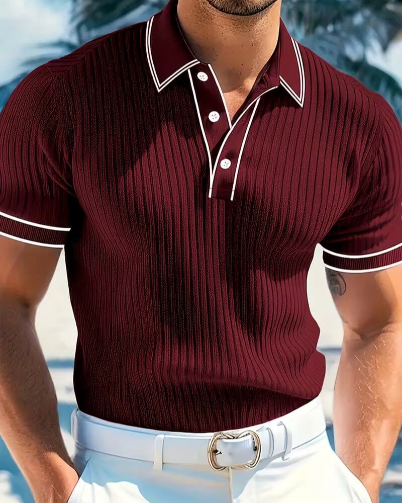 Sean™ | Button Collar Summer Polo Shirt