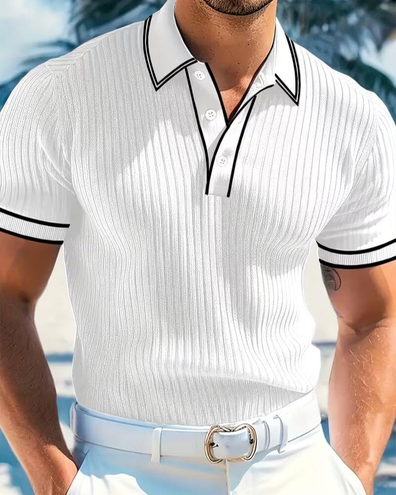 Sean™ | Button Collar Summer Polo Shirt