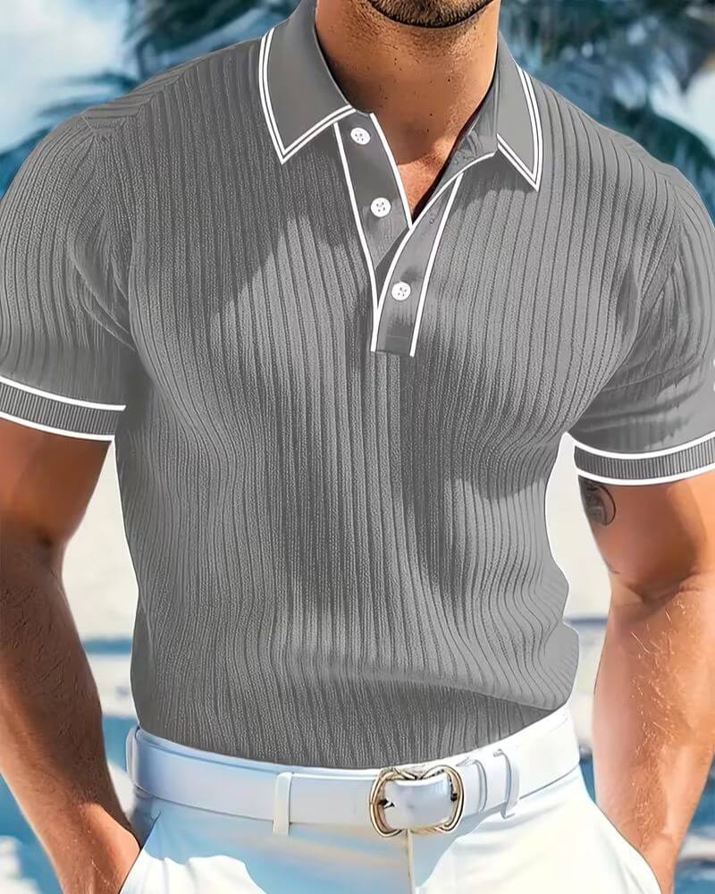 Sean™ | Button Collar Summer Polo Shirt