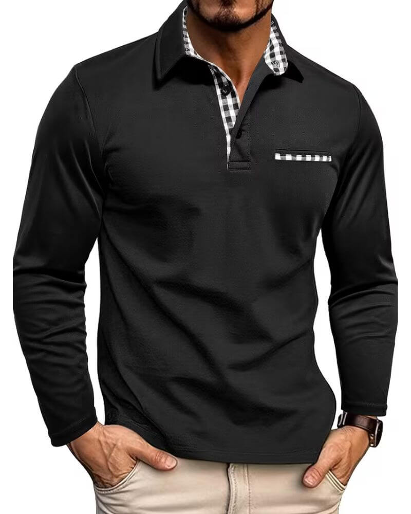 Troy™ | Comfortable Plaid Collar Long Sleeve Shirt