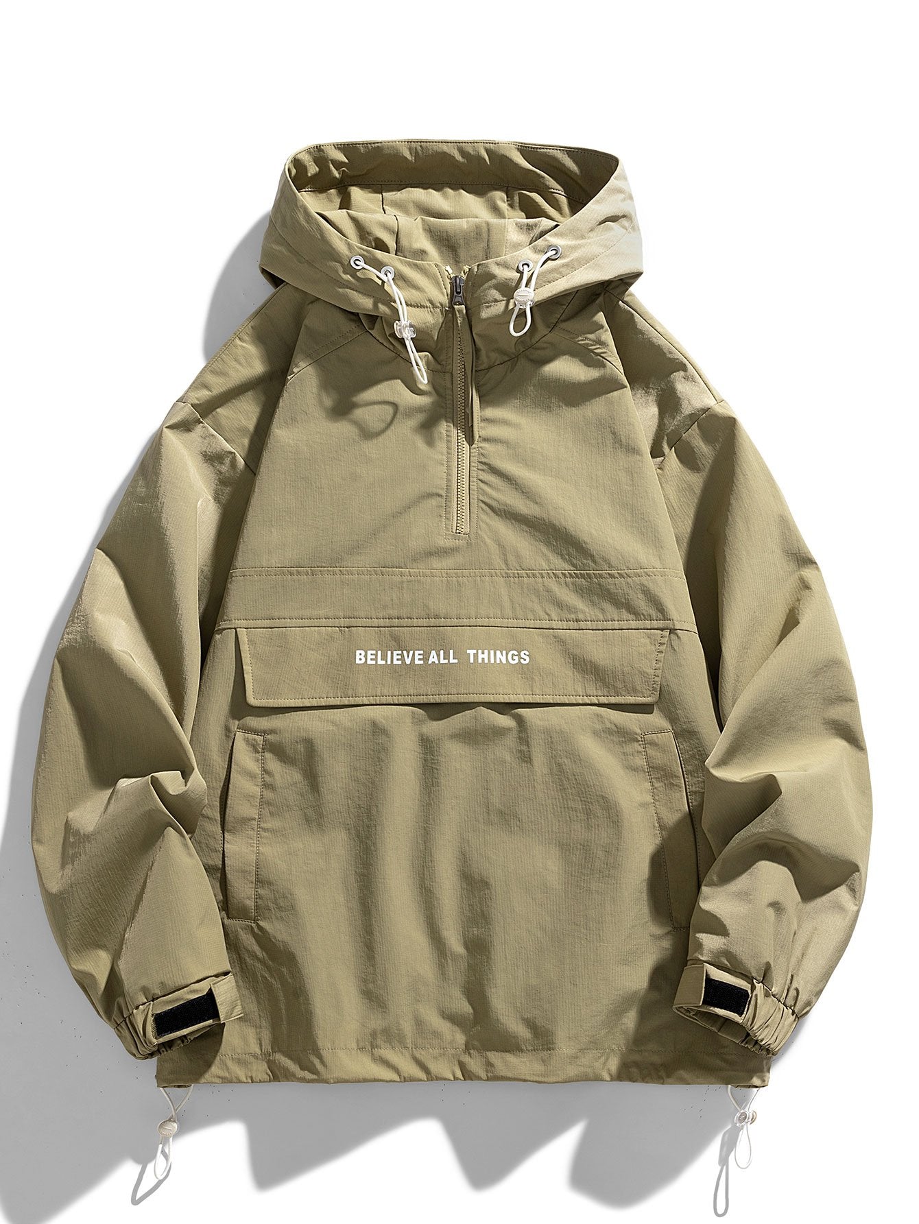 Juli��n | Quarter-Zip Nylon Hooded Windbreaker