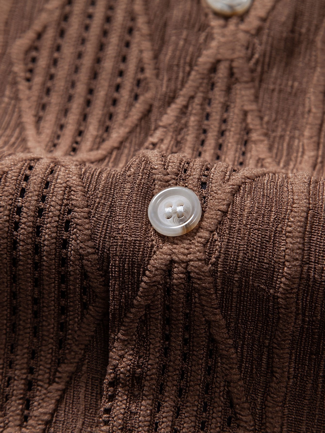 Ademar® | Geometric Jacquard Cuban Shirt & Straight Leg Linen Pants