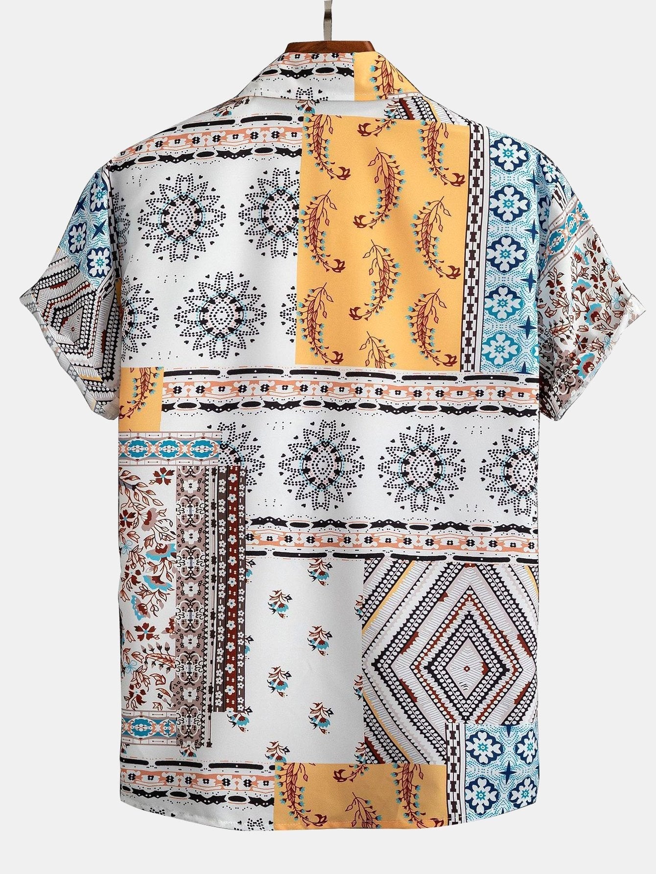 Alarico® | Scarf Print Button Up Shirt