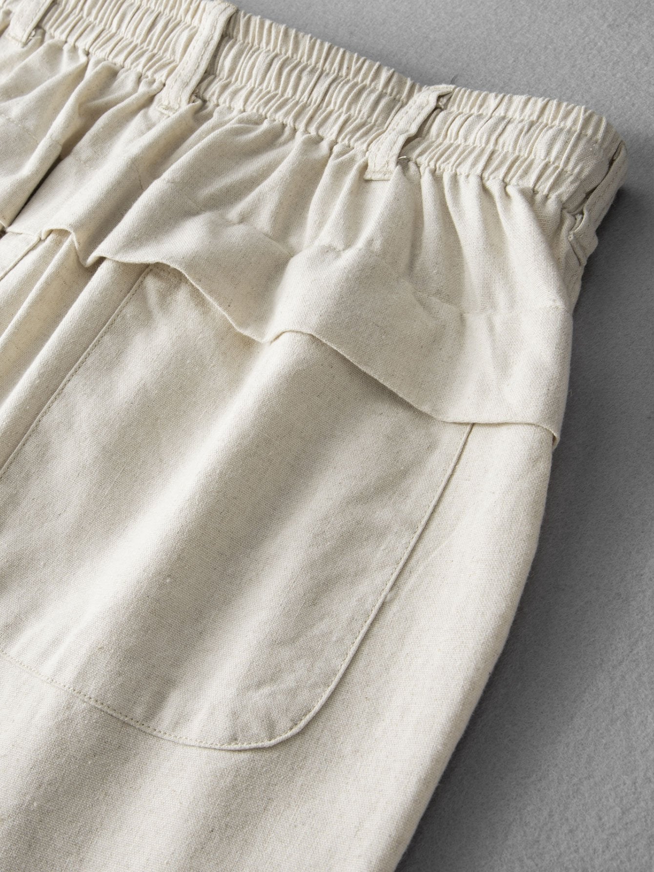 Fabricio® | Straight Leg Linen Cotton Blend Pants