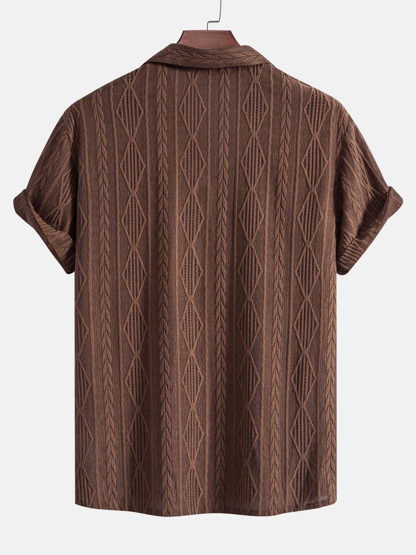 Jovan® | Cuban Geometric Jacquard Shirt
