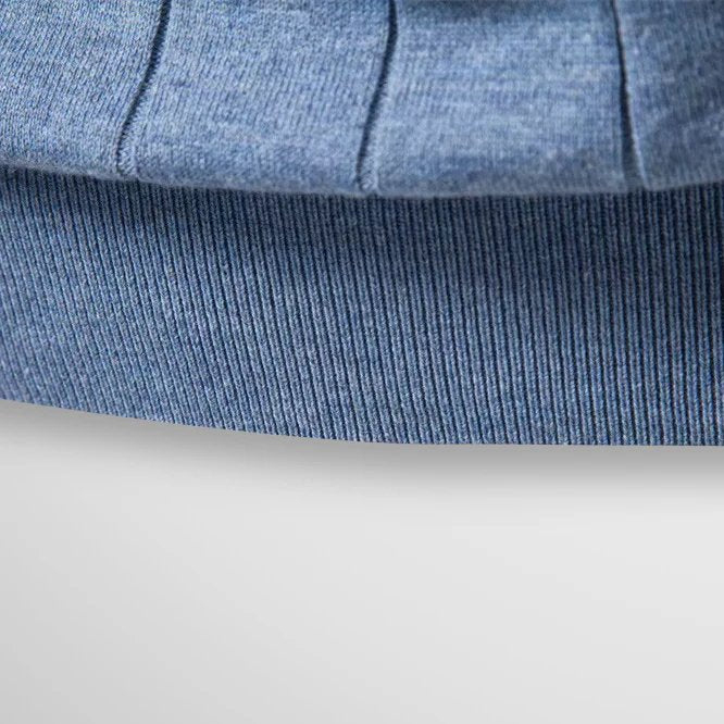 Colin™ | Ribbed Cotton Knit Crewneck T-Shirt