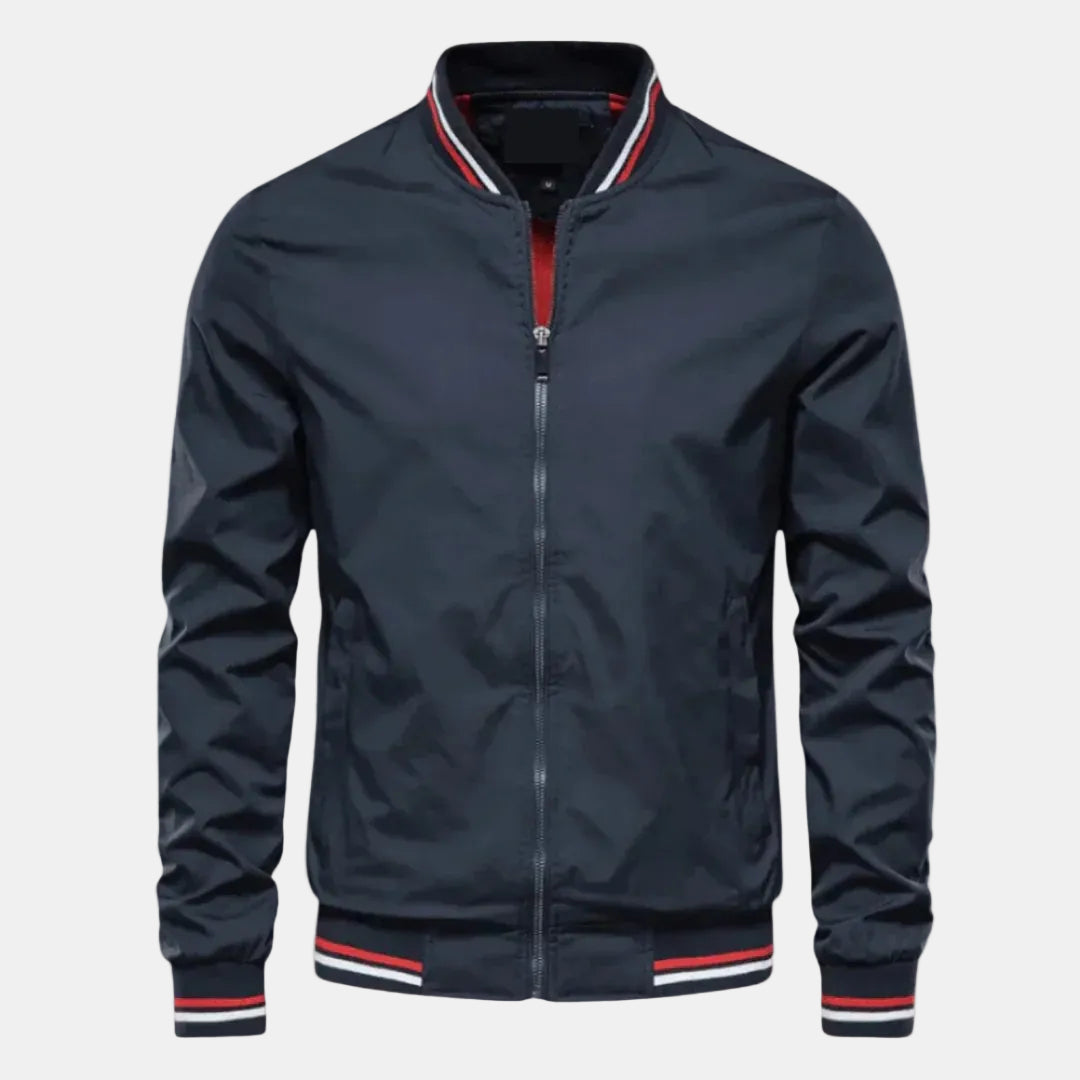 Timothy™ | Lightweight Zip-Front Bomber Jacket with Ribbed Cuffs