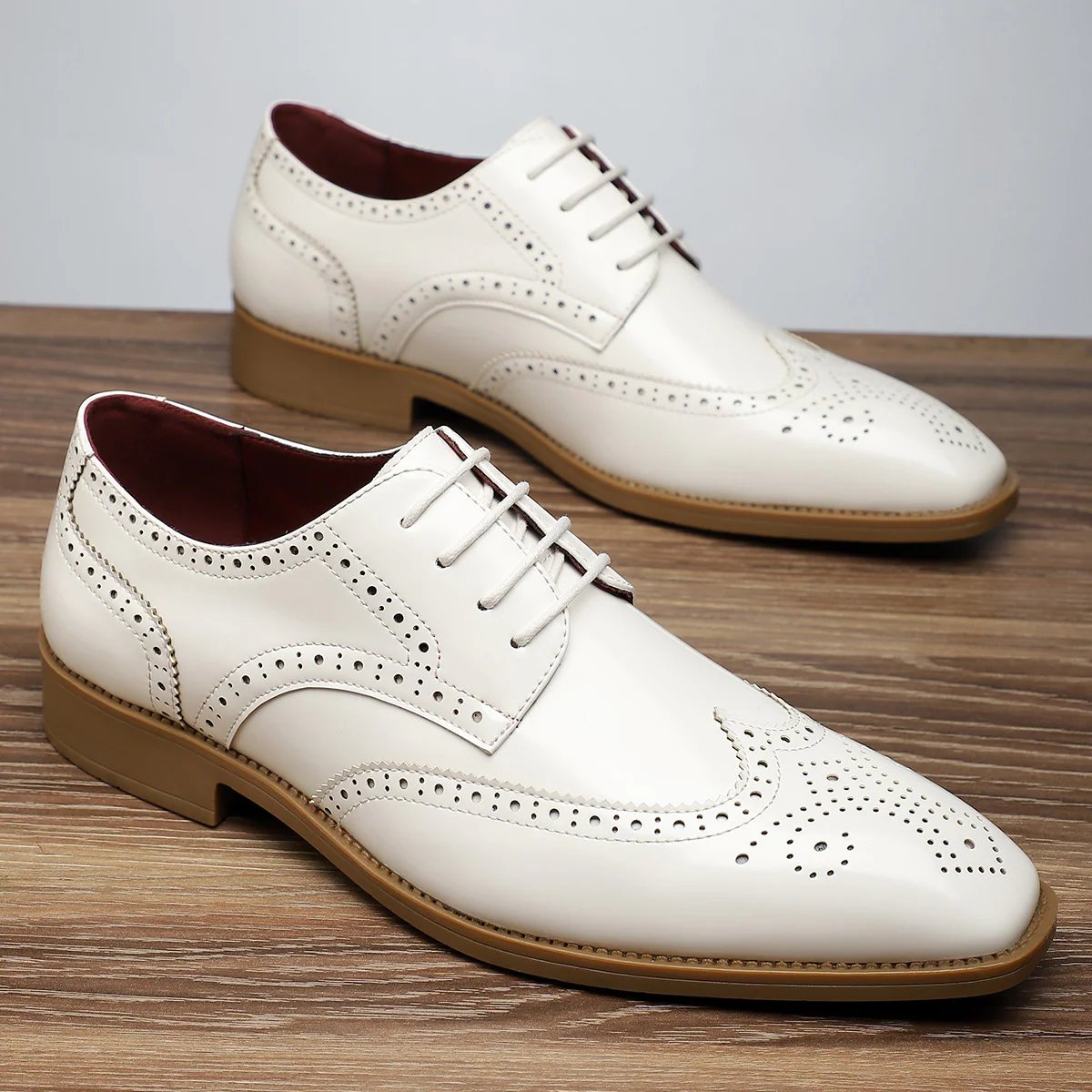 Leo™ | Premium Leather Brogue Oxford Dress Shoes