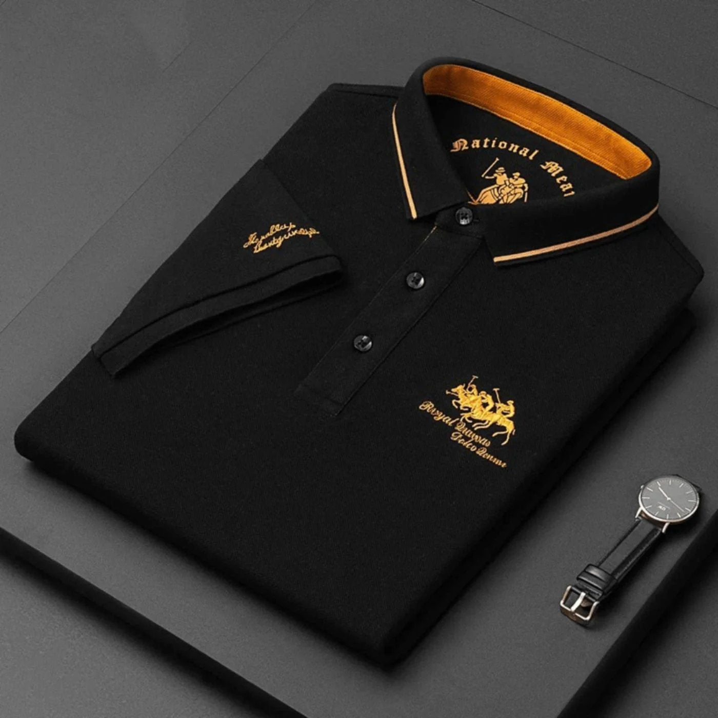 Andrew™ | Breathable Cotton Short Sleeve Polo Shirt