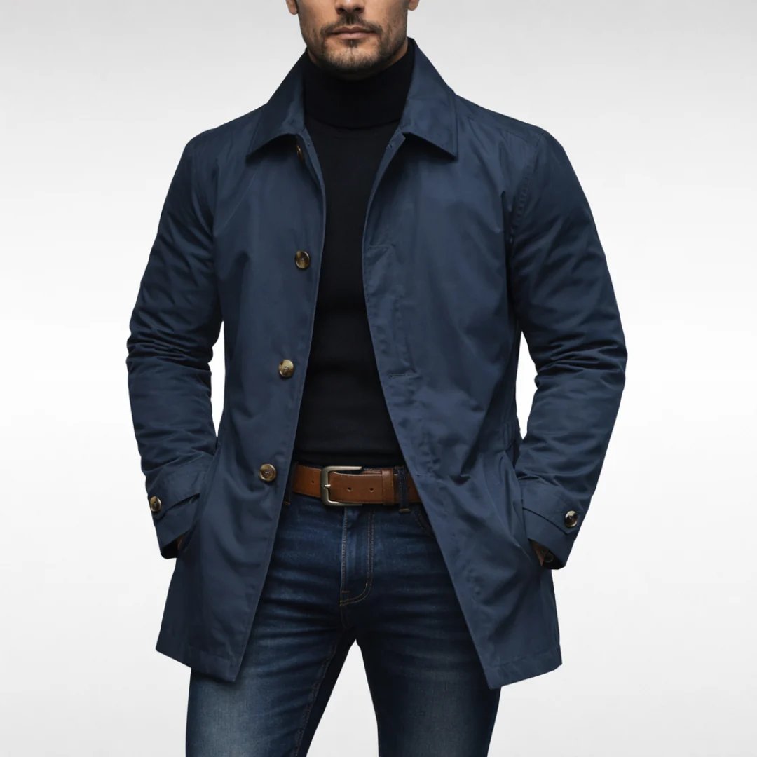 Cesar™ | Water-Resistant Wool-Blend Men's Coat