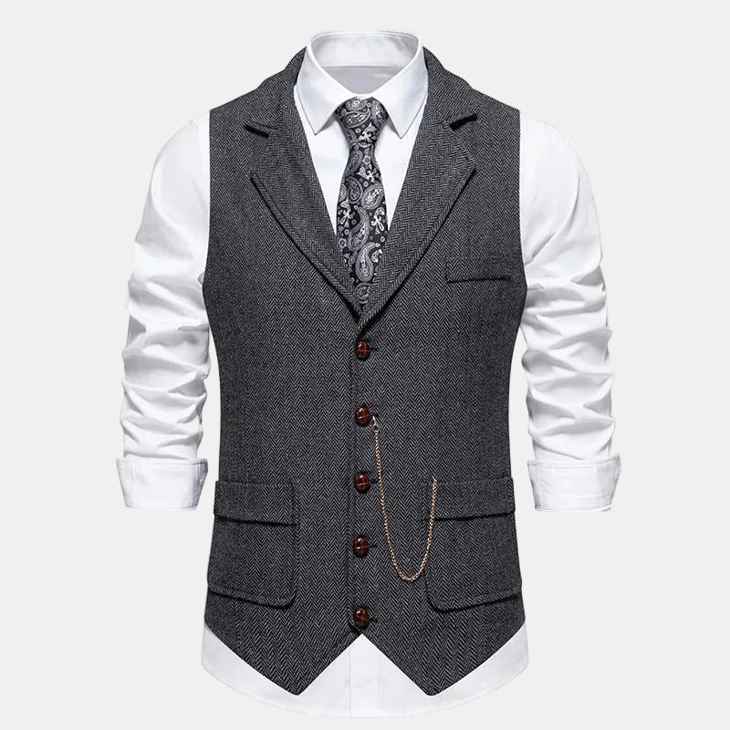 Augustus™ | Chain-Detail Formal Men's Vest