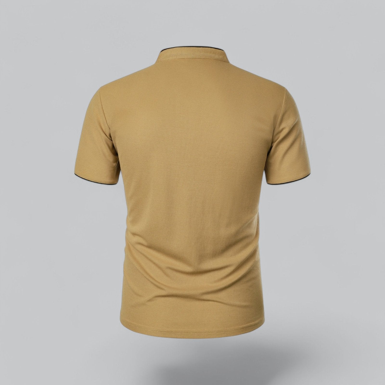 Everett™ | Collarless Cotton Polo Shirt