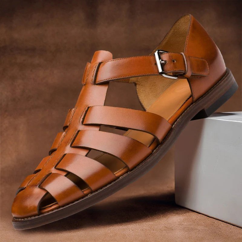 Dashiell™ | Supportive Genuine Leather Fisherman Sandals
