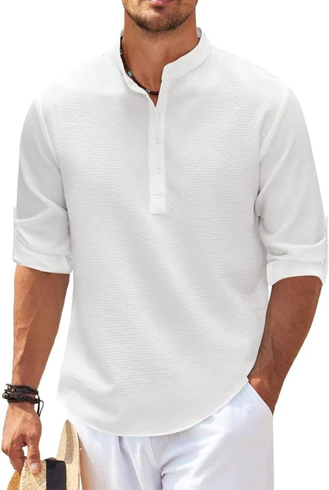 Huntington™ | Regular Fit Button-Front Polyester Dress Shirt