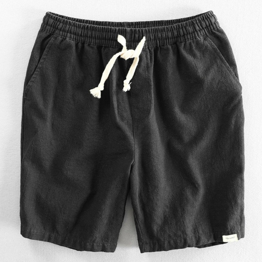 Benedict™ | Cotton Blend Elastic Waist Japan-Style Shorts