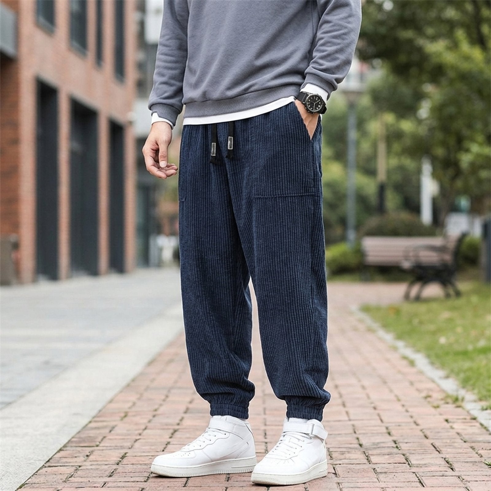 Reid™ | Corduroy Tapered Fit Jogger Pants