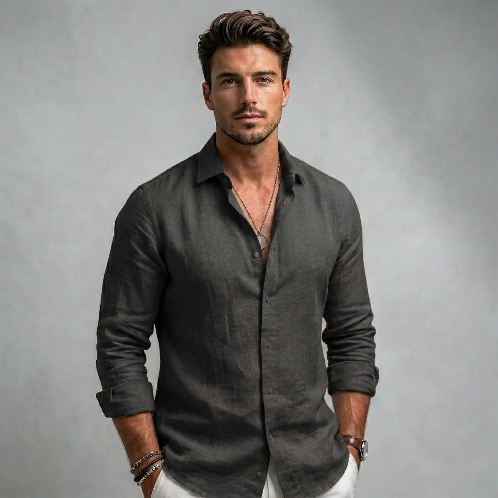 Bruno™ | Cotton Button-Front Summer Shirt