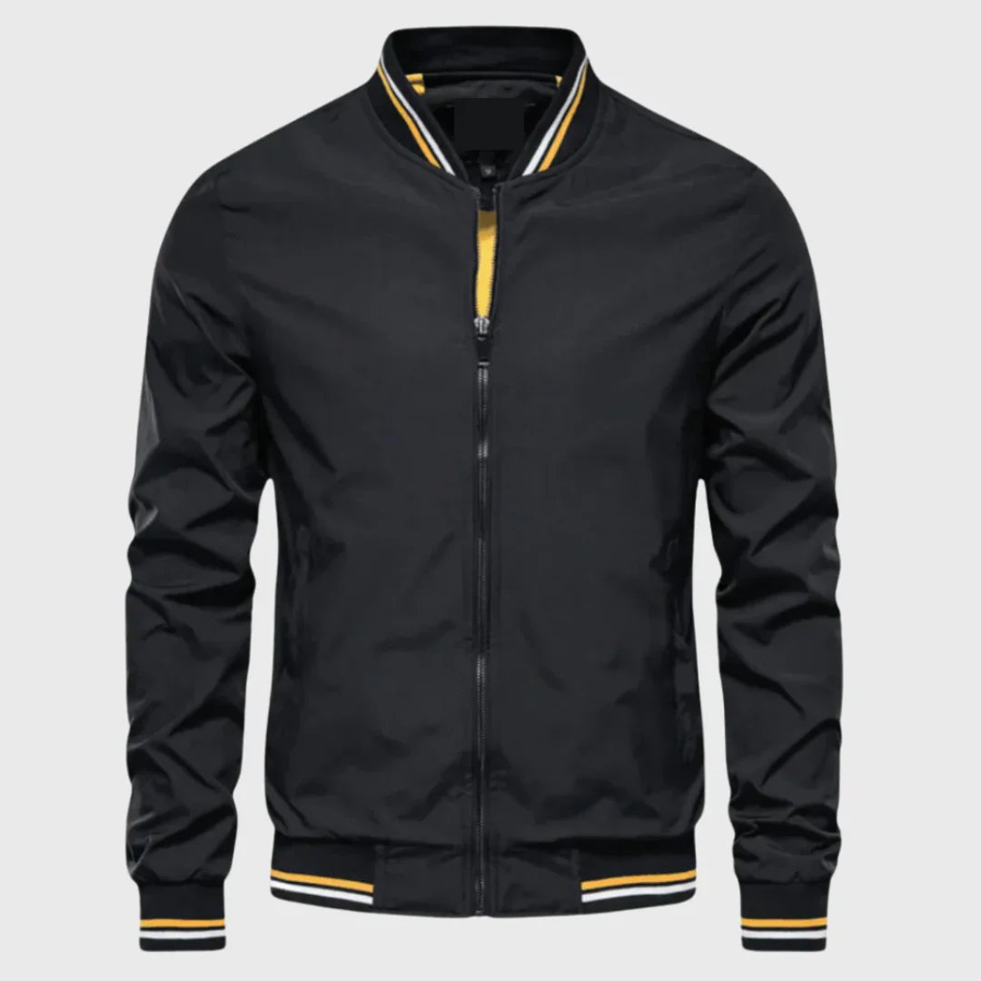 Timothy™ | Lightweight Zip-Front Bomber Jacket with Ribbed Cuffs