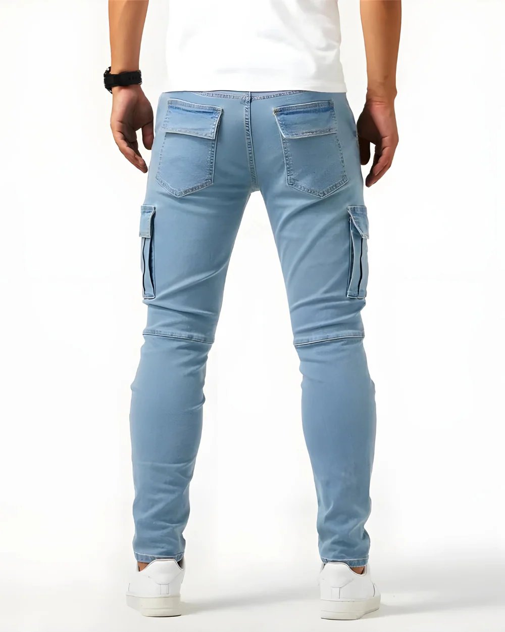 Jonathan™ | Stretch Cotton Cargo Pants with Elastic Waist