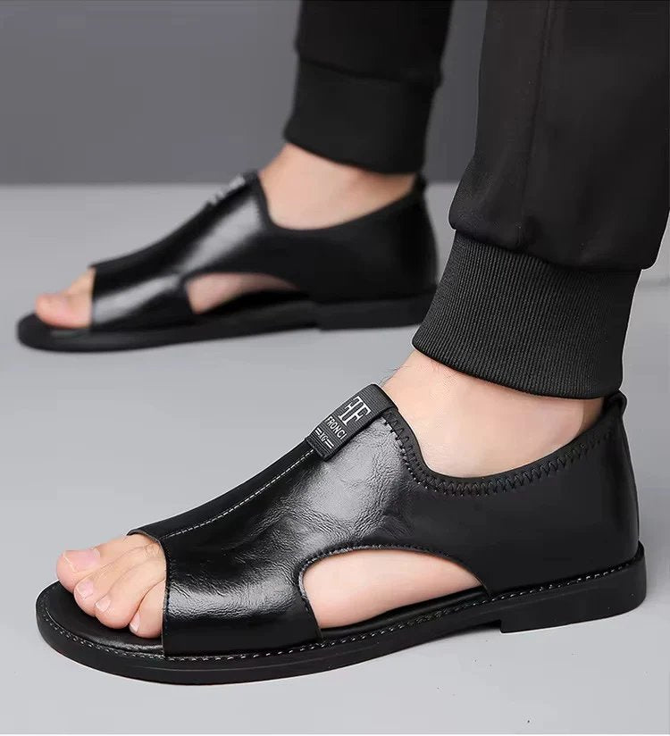 Hamilton™ | Leather Sandals with Cushioned Footbed