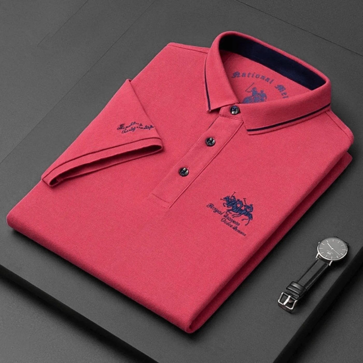 Andrew™ | Breathable Cotton Short Sleeve Polo Shirt
