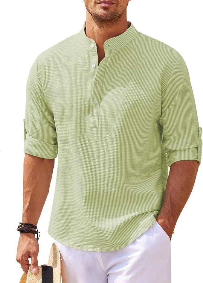 Huntington™ | Regular Fit Button-Front Polyester Dress Shirt
