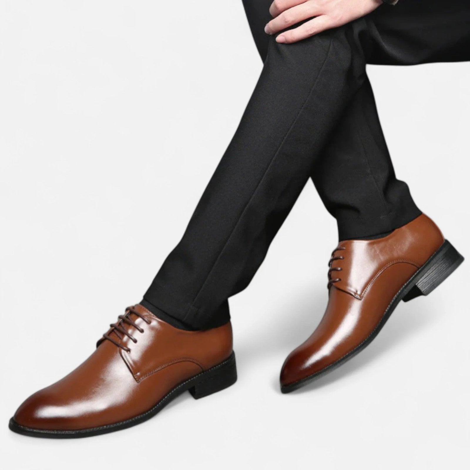 Baxter™ | Elegant Lace-Up Leather Dress Shoes
