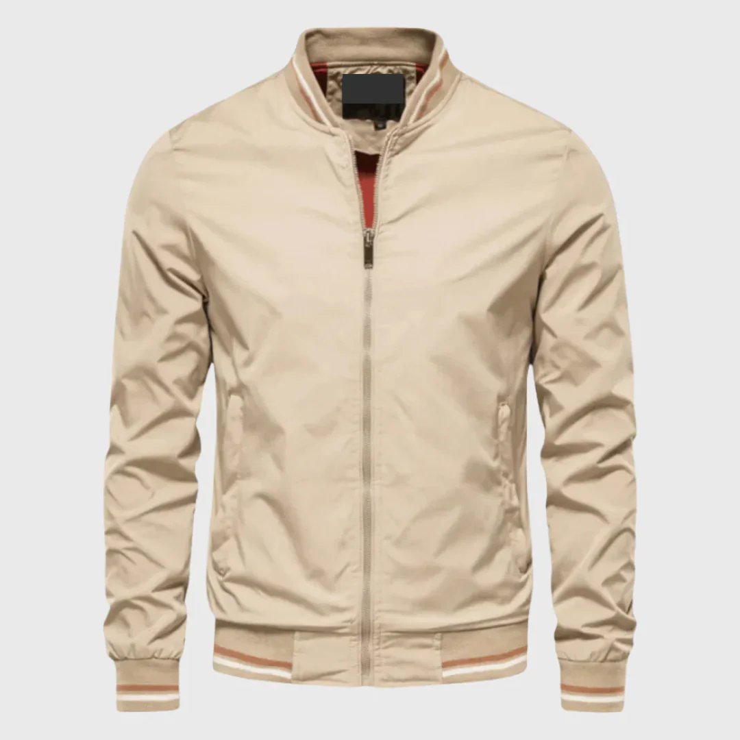 Timothy™ | Lightweight Zip-Front Bomber Jacket with Ribbed Cuffs
