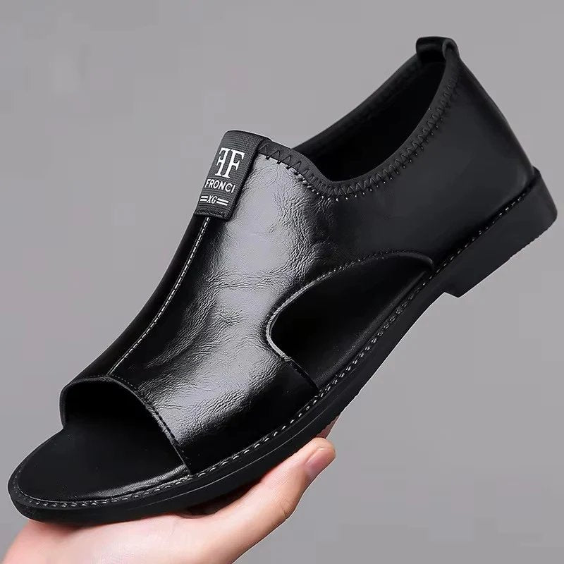 Hamilton™ | Leather Sandals with Cushioned Footbed