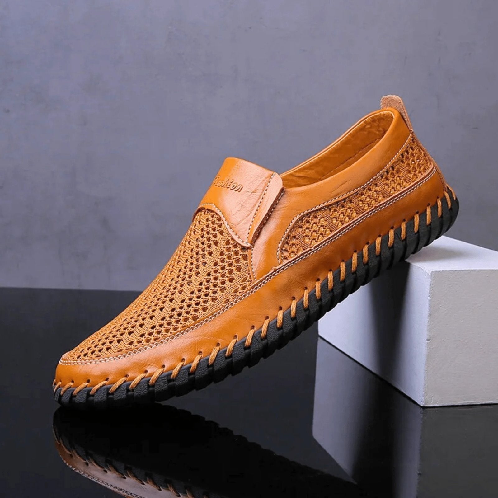 Percival™ | Breathable Leather Slip-On Shoes
