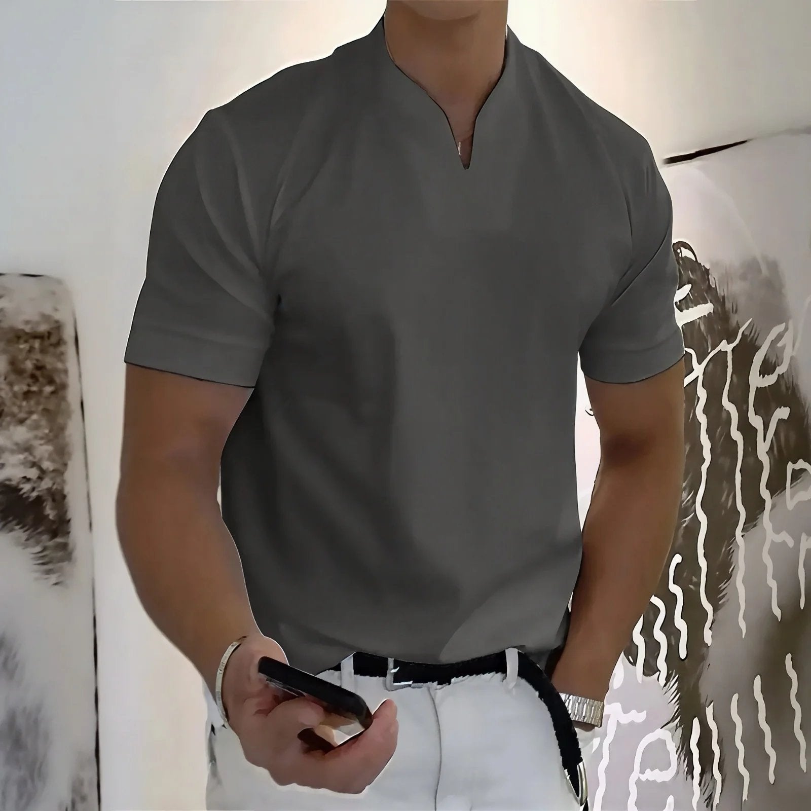 Gregory™ | Slim-Fit Cotton Crew Neck T-Shirt