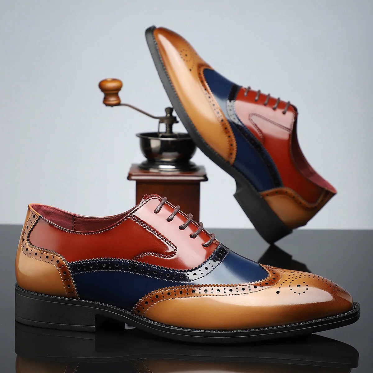 Leo™ | Premium Leather Brogue Oxford Dress Shoes