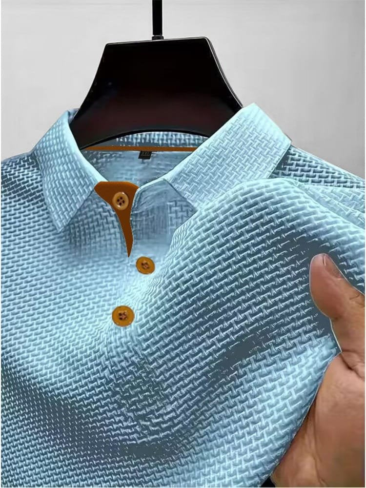 Montgomery™ | Basketweave Spandex-Blend Performance Polo