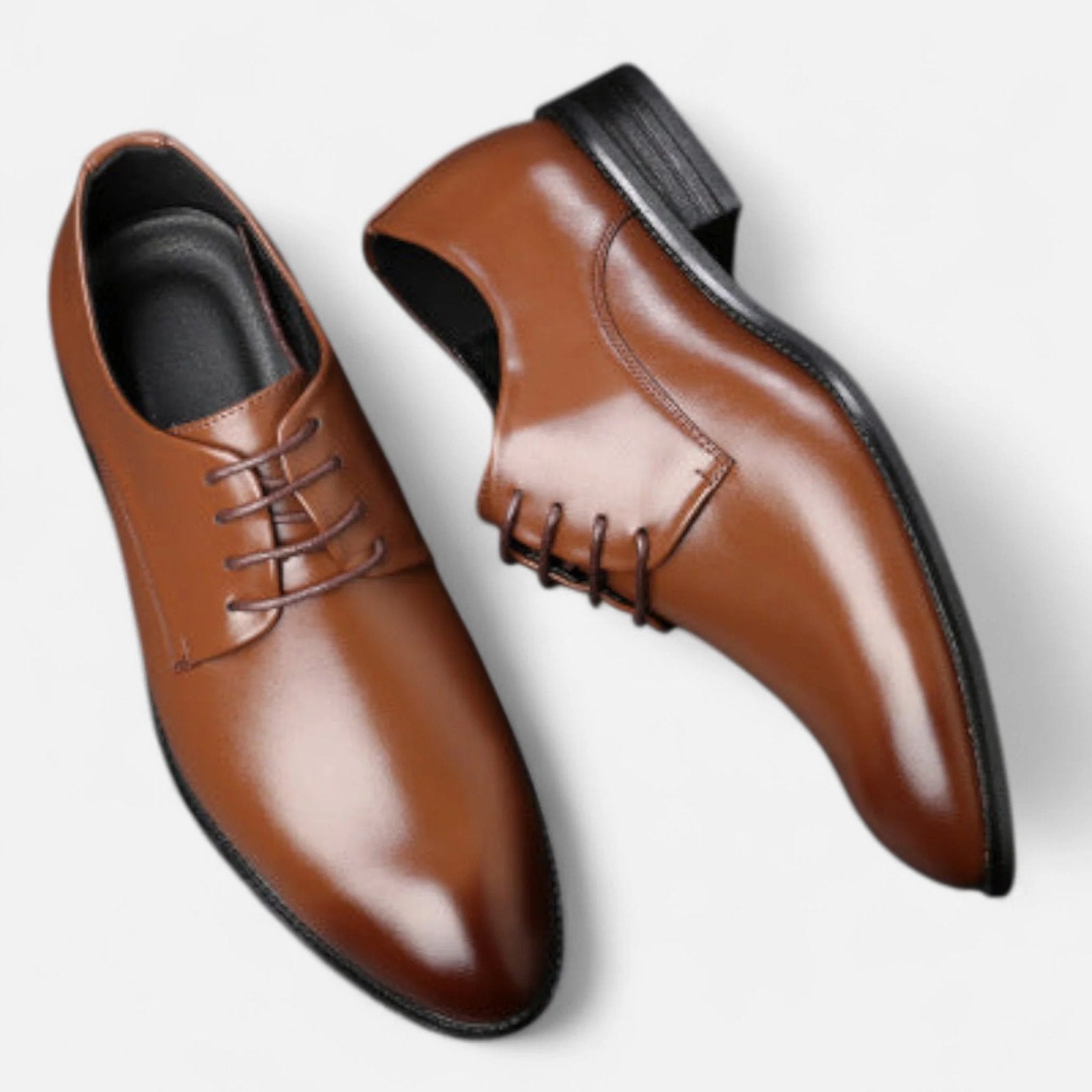 Baxter™ | Elegant Lace-Up Leather Dress Shoes