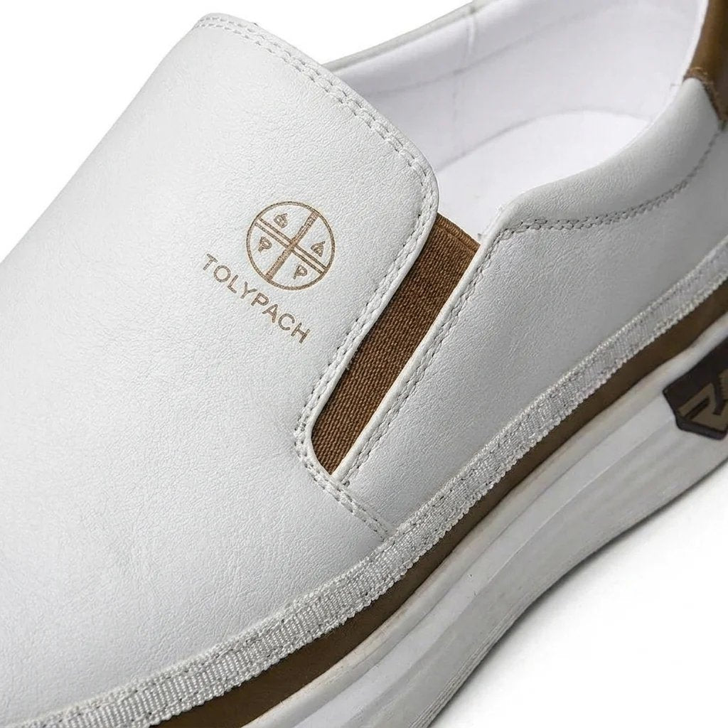 Thomas™ | Slip-On Leather Sneakers with Chunky Sole